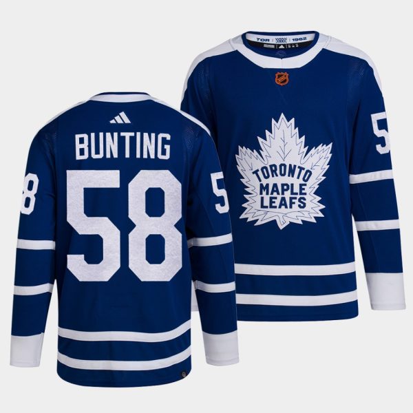 Toronto Maple Leafs Michael Bunting Reverse Retro 2.0 Blue Jersey Toronto Maple Leafs Michael Bunting Reverse Retro 2.0 Blue Jersey