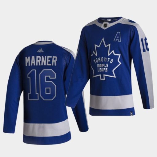 Toronto Maple Leafs Mitchell Marner 2021 Reverse Retro Blue Special Edition Jersey
