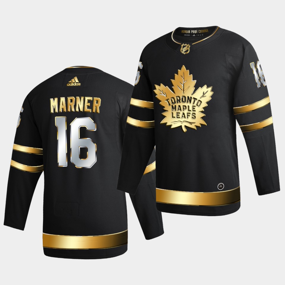 Toronto Maple Leafs Mitchell Marner Golden Edition Limited Black Jersey Toronto Maple Leafs Mitchell Marner Golden Edition Limited Black Jersey
