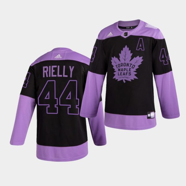 Toronto Maple Leafs Morgan Rielly HockeyFightsCancer Purple Jersey Toronto Maple Leafs Morgan Rielly HockeyFightsCancer Purple Jersey