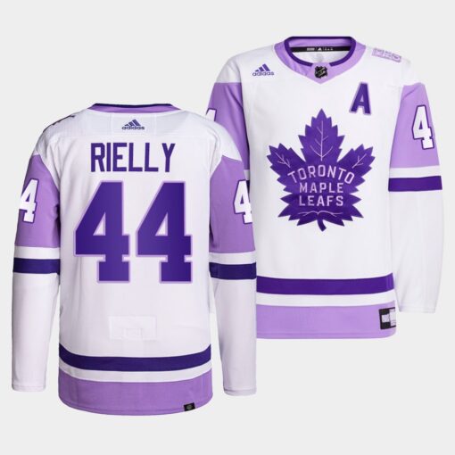 Toronto Maple Leafs Morgan Rielly HockeyFightsCancer White Jersey