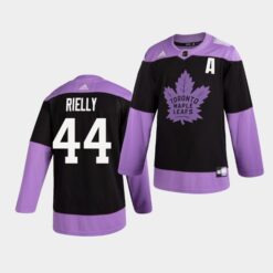 Toronto Maple Leafs Morgan Rielly Practice Hockey Fights Cancer Jersey