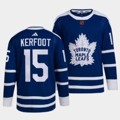 Toronto Maple Leafs Reverse Retro 2.0 Alexander Kerfoot Blue Jersey