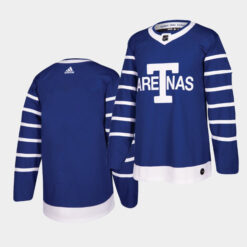 Toronto Maple Leafs Team Blue 1918 Arenas Throwback Jersey