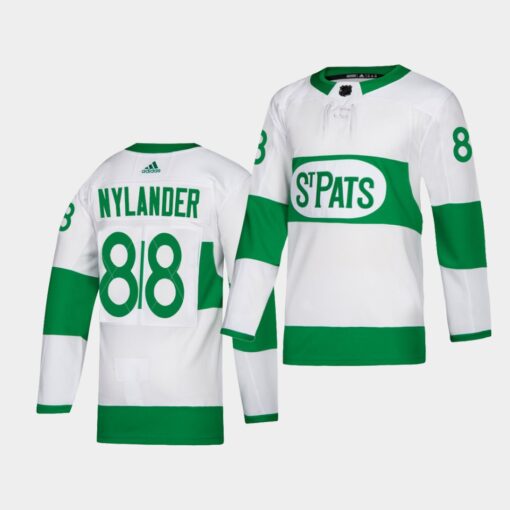 Toronto Maple Leafs William Nylander 2021 St. Pats Green Jersey