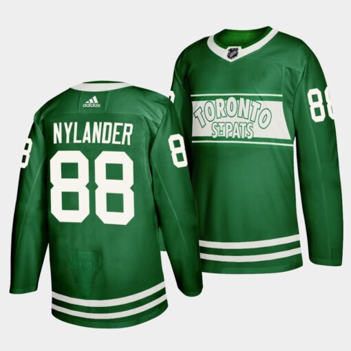 Toronto Maple Leafs William Nylander St. Patricks Day Green Special Edition Jersey
