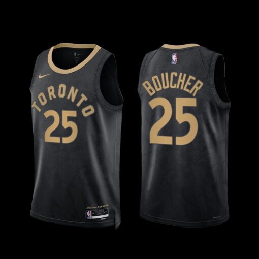 Toronto Raptors Chris Boucher 2022-23 City Edition Jersey Black