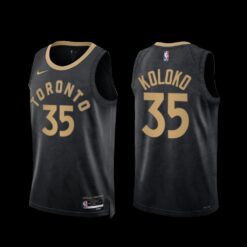 Toronto Raptors Christian Koloko 2022-23 City Edition Jersey Black