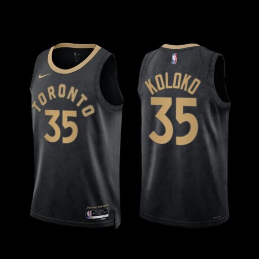 Toronto Raptors Christian Koloko 2022-23 City Edition Jersey Black