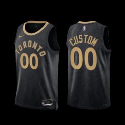 Toronto Raptors Custom 2022-23 City Edition Jersey Black