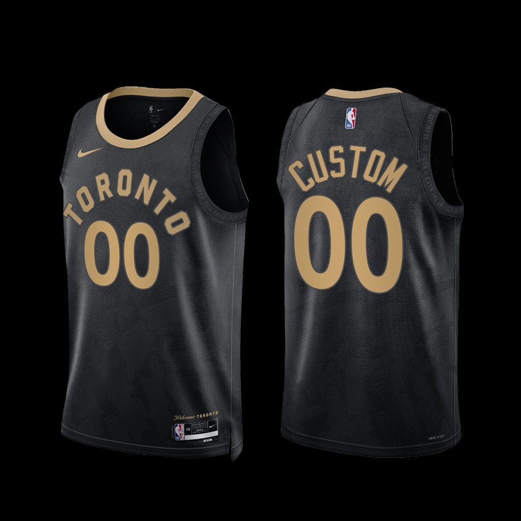 Toronto Raptors Custom 2022-23 City Edition Jersey Black Toronto Raptors Custom 2022-23 City Edition Jersey Black