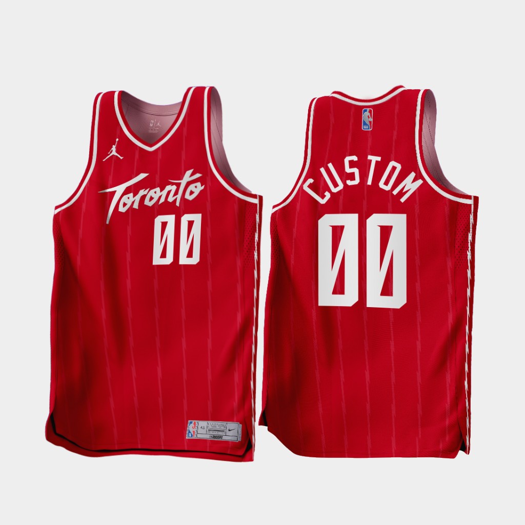 Toronto Raptors Custom 2022-23 Red Earned Edition Jersey Toronto Raptors Custom 2022-23 Red Earned Edition Jersey
