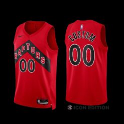 Toronto Raptors Custom 2022-23 Red Icon Edition Jersey