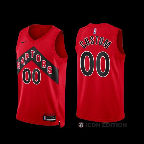 Toronto Raptors Custom 2022-23 Red Icon Edition Jersey Toronto Raptors Custom 2022-23 Red Icon Edition Jersey