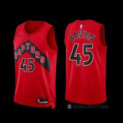 Toronto Raptors Dalano Banton 2022-23 Red Icon Edition Jersey