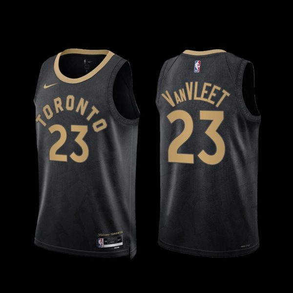 Toronto Raptors Fred VanVleet 2022-23 City Edition Jersey Black Toronto Raptors Fred VanVleet 2022-23 City Edition Jersey Black