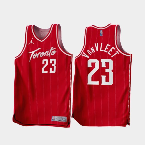 Toronto Raptors Fred VanVleet 2022-23 Red Earned Edition Jersey Toronto Raptors Fred VanVleet 2022-23 Red Earned Edition Jersey