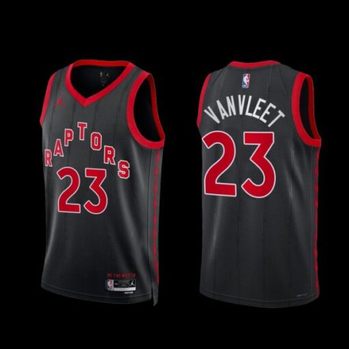 Toronto Raptors Fred VanVleet 2022-23 Statement Edition Jersey Black