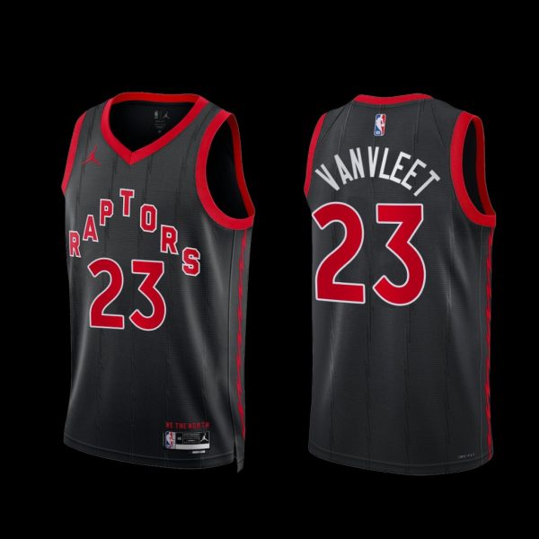 Toronto Raptors Fred VanVleet 2022-23 Statement Edition Jersey Black Toronto Raptors Fred VanVleet 2022-23 Statement Edition Jersey Black