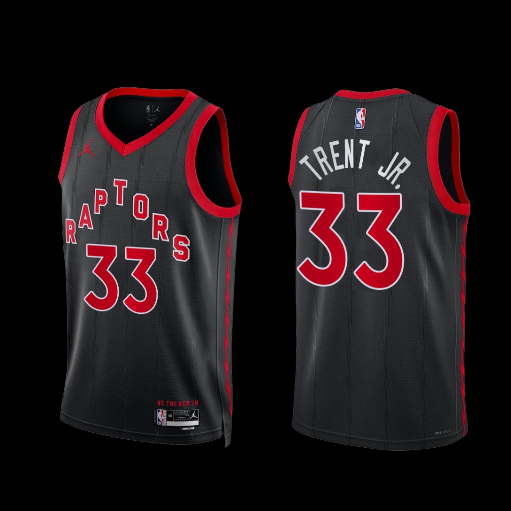 Toronto Raptors Gary Trent Jr. 2022-23 Statement Edition Jersey Black Toronto Raptors Gary Trent Jr. 2022-23 Statement Edition Jersey Black