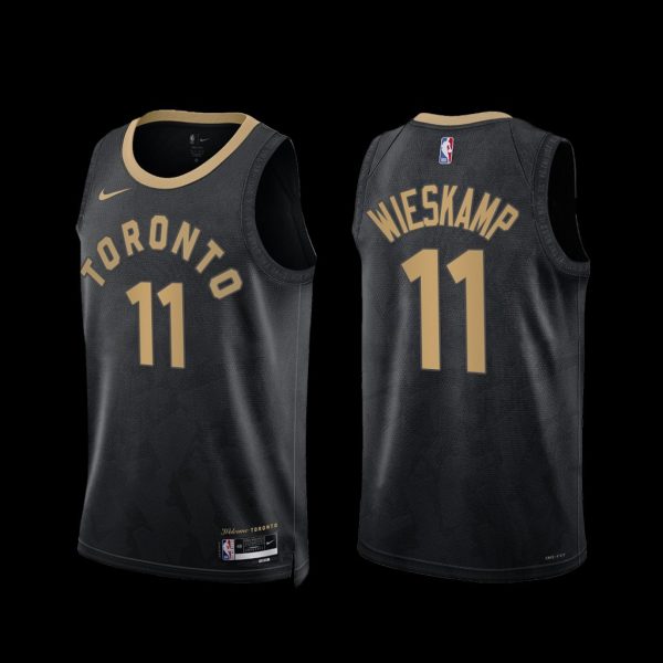 Toronto Raptors Joe Wieskamp 2022-23 City Edition Jersey Black Toronto Raptors Joe Wieskamp 2022-23 City Edition Jersey Black