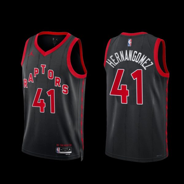 Toronto Raptors Juancho Hernangomez 2022-23 Statement Edition Jersey Black Toronto Raptors Juancho Hernangomez 2022-23 Statement Edition Jersey Black