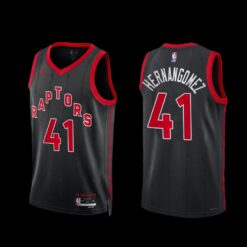Toronto Raptors Juancho Hernangomez 2022-23 Statement Edition Jersey Black