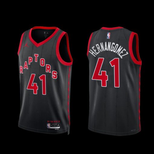 Toronto Raptors Juancho Hernangomez 2022-23 Statement Edition Jersey Black