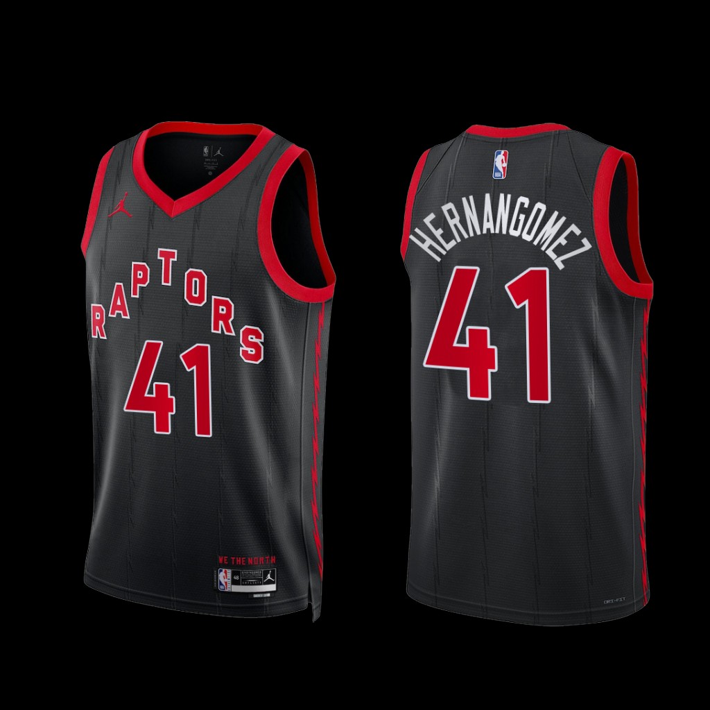 Toronto Raptors Juancho Hernangomez 2022-23 Statement Edition Jersey Black Toronto Raptors Juancho Hernangomez 2022-23 Statement Edition Jersey Black