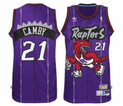Toronto Raptors Marcus Camby Purple Throwback Jersey