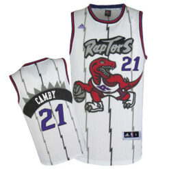 Toronto Raptors Marcus Camby White Throwback Jersey