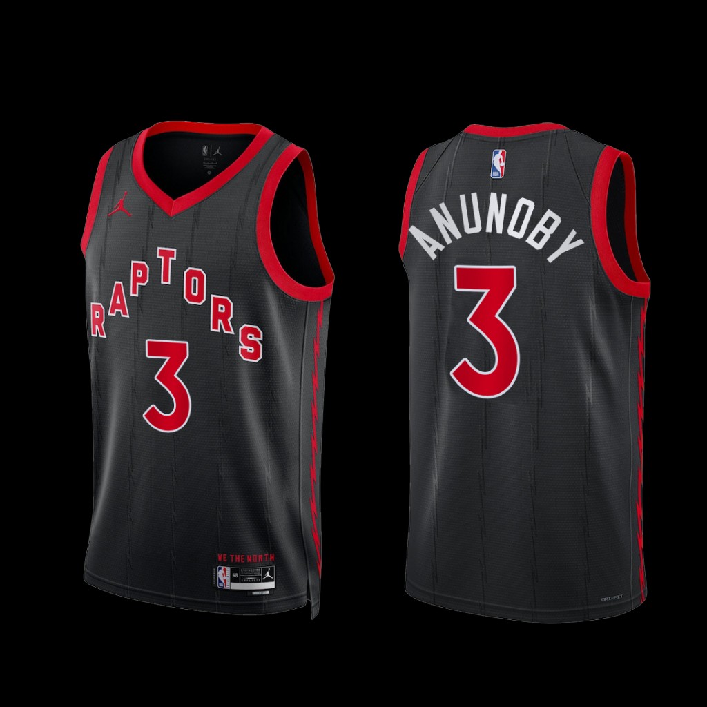 Toronto Raptors OG Anunoby 2022-23 Statement Edition Jersey Black Toronto Raptors OG Anunoby 2022-23 Statement Edition Jersey Black