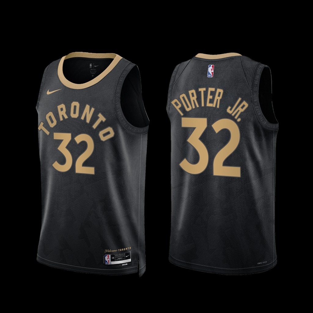 Toronto Raptors Otto Porter Jr. 2022-23 City Edition Jersey Black Toronto Raptors Otto Porter Jr. 2022-23 City Edition Jersey Black