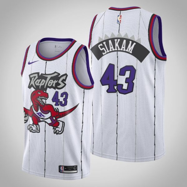 Toronto Raptors Pascal Siakam 2020 White Classic Jersey Toronto Raptors Pascal Siakam 2020 White Classic Jersey