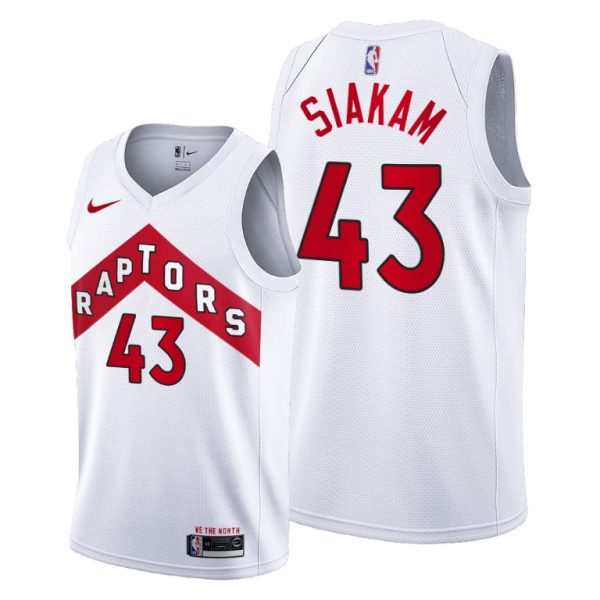 Toronto Raptors Pascal Siakam 2021 White Association Jersey Toronto Raptors Pascal Siakam 2021 White Association Jersey