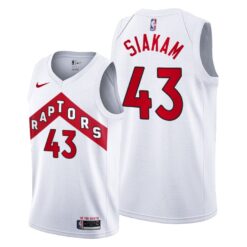 Toronto Raptors Pascal Siakam 2021 White Association Jersey