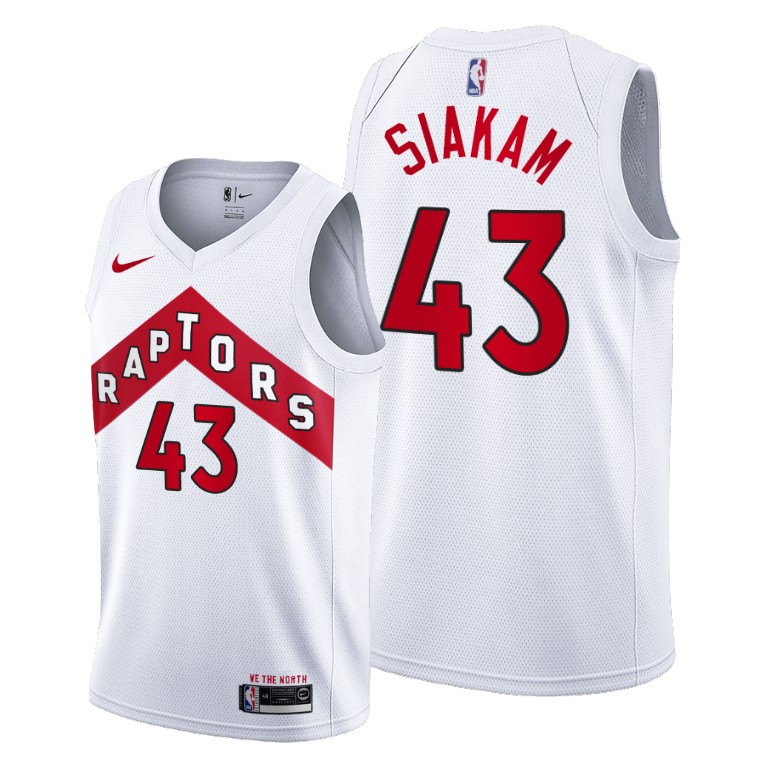 Toronto Raptors Pascal Siakam 2021 White Association Jersey Toronto Raptors Pascal Siakam 2021 White Association Jersey