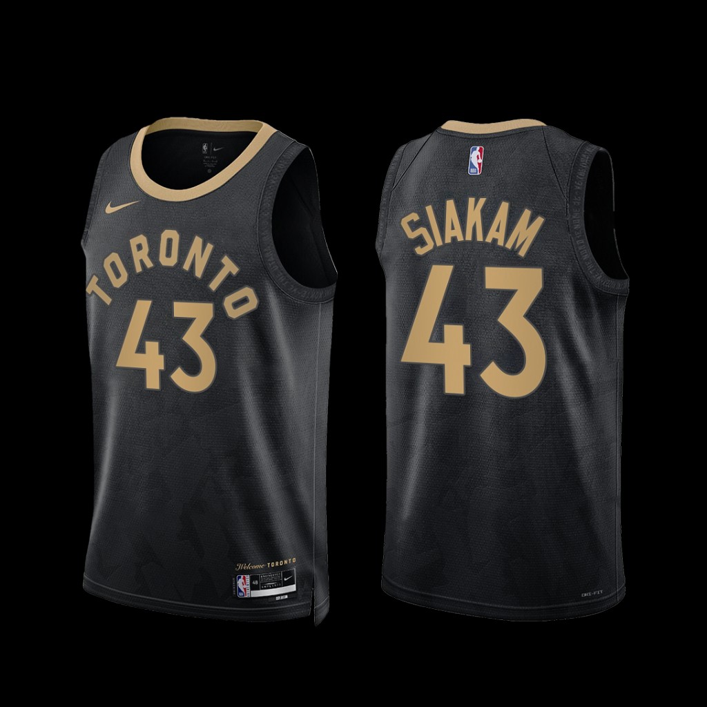 Toronto Raptors Pascal Siakam 2022-23 City Edition Jersey Black Toronto Raptors Pascal Siakam 2022-23 City Edition Jersey Black