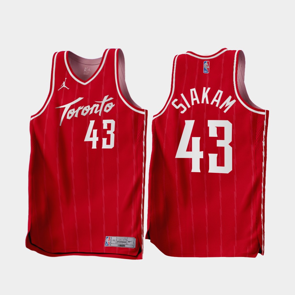 Toronto Raptors Pascal Siakam 2022-23 Red Earned Edition Jersey Toronto Raptors Pascal Siakam 2022-23 Red Earned Edition Jersey