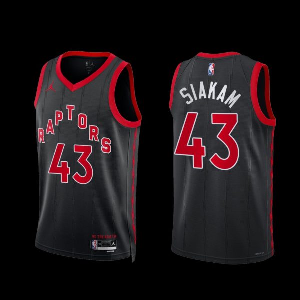 Toronto Raptors Pascal Siakam 2022-23 Statement Edition Jersey Black Toronto Raptors Pascal Siakam 2022-23 Statement Edition Jersey Black