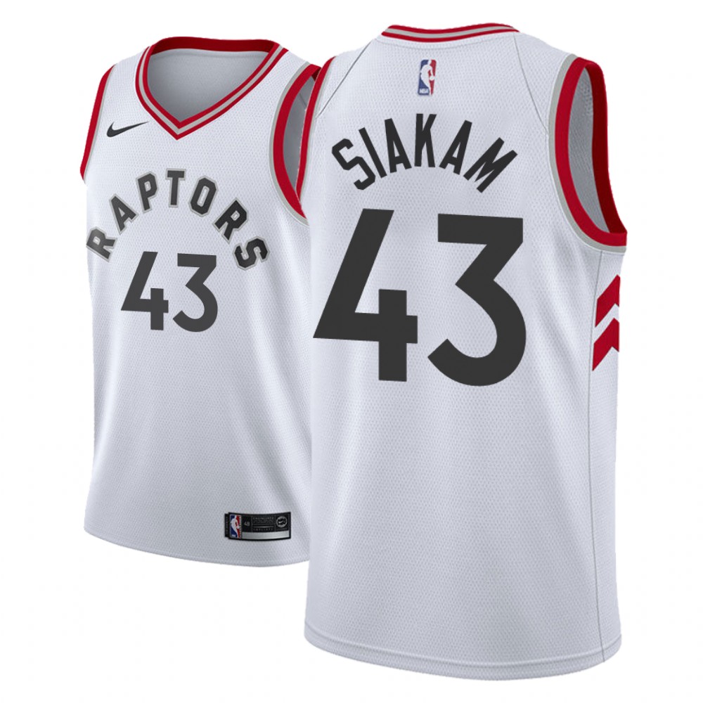 Toronto Raptors Pascal Siakam White Association Jersey Toronto Raptors Pascal Siakam White Association Jersey