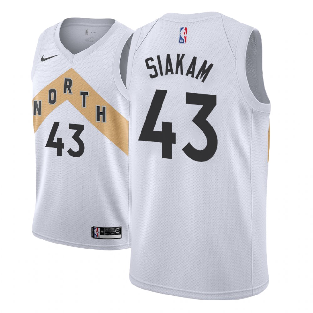 Toronto Raptors Pascal Siakam White City Edition Jersey Toronto Raptors Pascal Siakam White City Edition Jersey