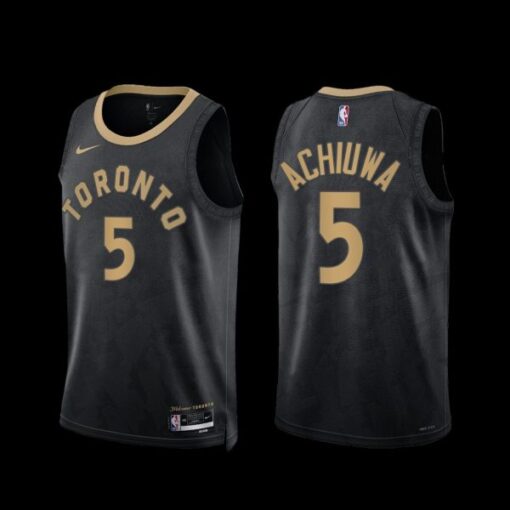 Toronto Raptors Precious Achiuwa 2022-23 City Edition Jersey Black