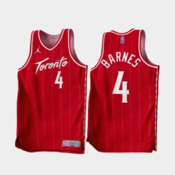Toronto Raptors Scottie Barnes 2022-23 Red Earned Edition Jersey