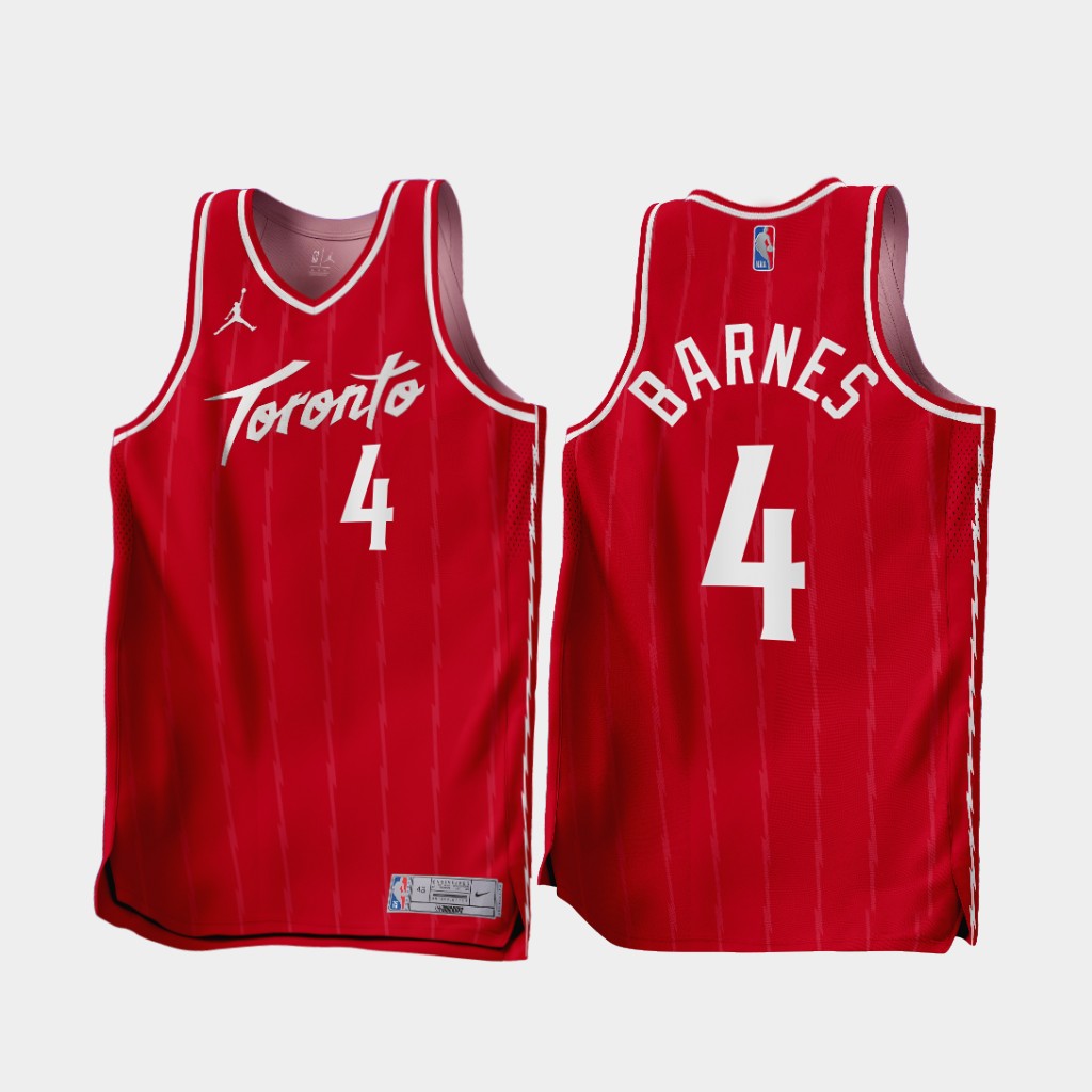 Toronto Raptors Scottie Barnes 2022-23 Red Earned Edition Jersey Toronto Raptors Scottie Barnes 2022-23 Red Earned Edition Jersey