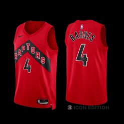 Toronto Raptors Scottie Barnes 2022-23 Red Icon Edition Jersey