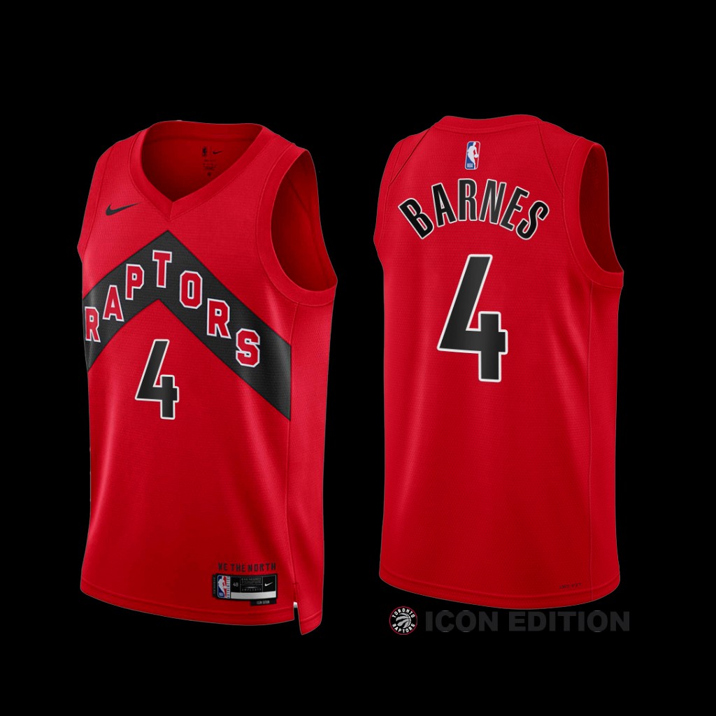 Toronto Raptors Scottie Barnes 2022-23 Red Icon Edition Jersey Toronto Raptors Scottie Barnes 2022-23 Red Icon Edition Jersey