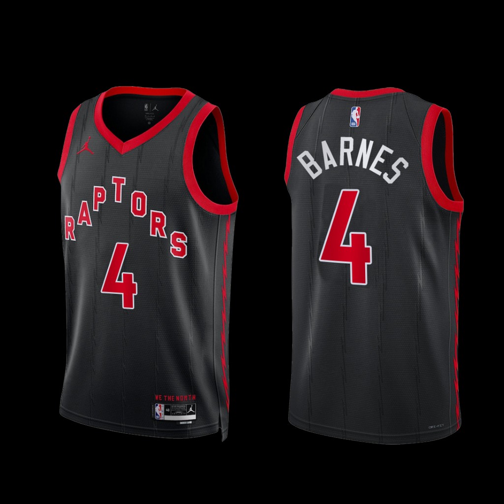 Toronto Raptors Scottie Barnes 2022-23 Statement Edition Jersey Black Toronto Raptors Scottie Barnes 2022-23 Statement Edition Jersey Black