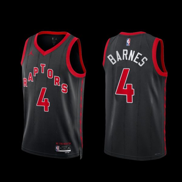 Toronto Raptors Scottie Barnes 2022-23 Statement Edition Jersey Black Toronto Raptors Scottie Barnes 2022-23 Statement Edition Jersey Black
