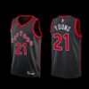 Toronto Raptors Thaddeus Young 2022-23 Red Earned Edition Jersey